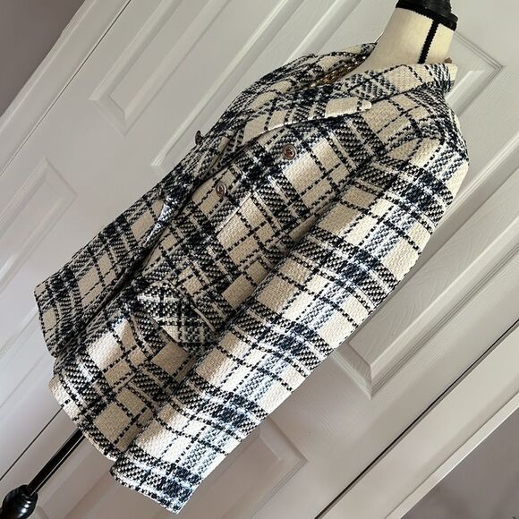 Primark Double Breasted Blazer in Navy and White size 12 - Picture 11 of 16